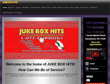 Tablet Screenshot of jukeboxhits.com